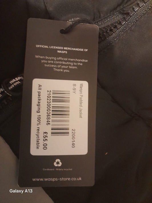 Wasps RFC Children’s Padded Jacket