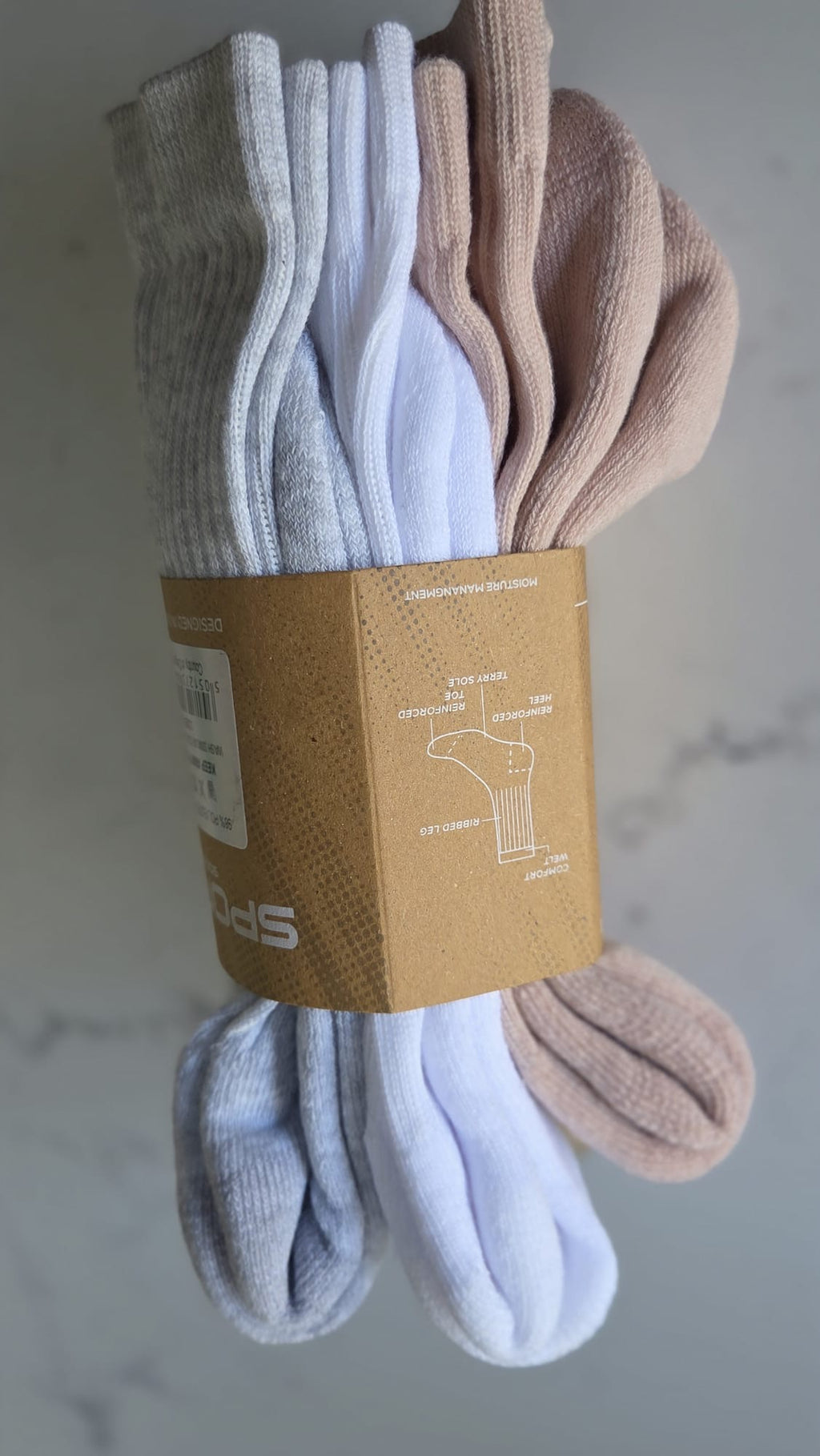 Berry & Wilson supersoft ladies sports sock. 3 Pairs. Size 4-8