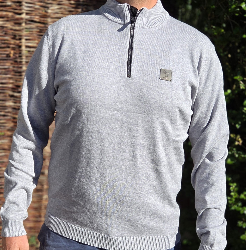 Cashmere half-zip sweater